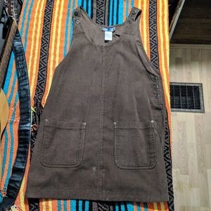 Corduroy Overall Dress